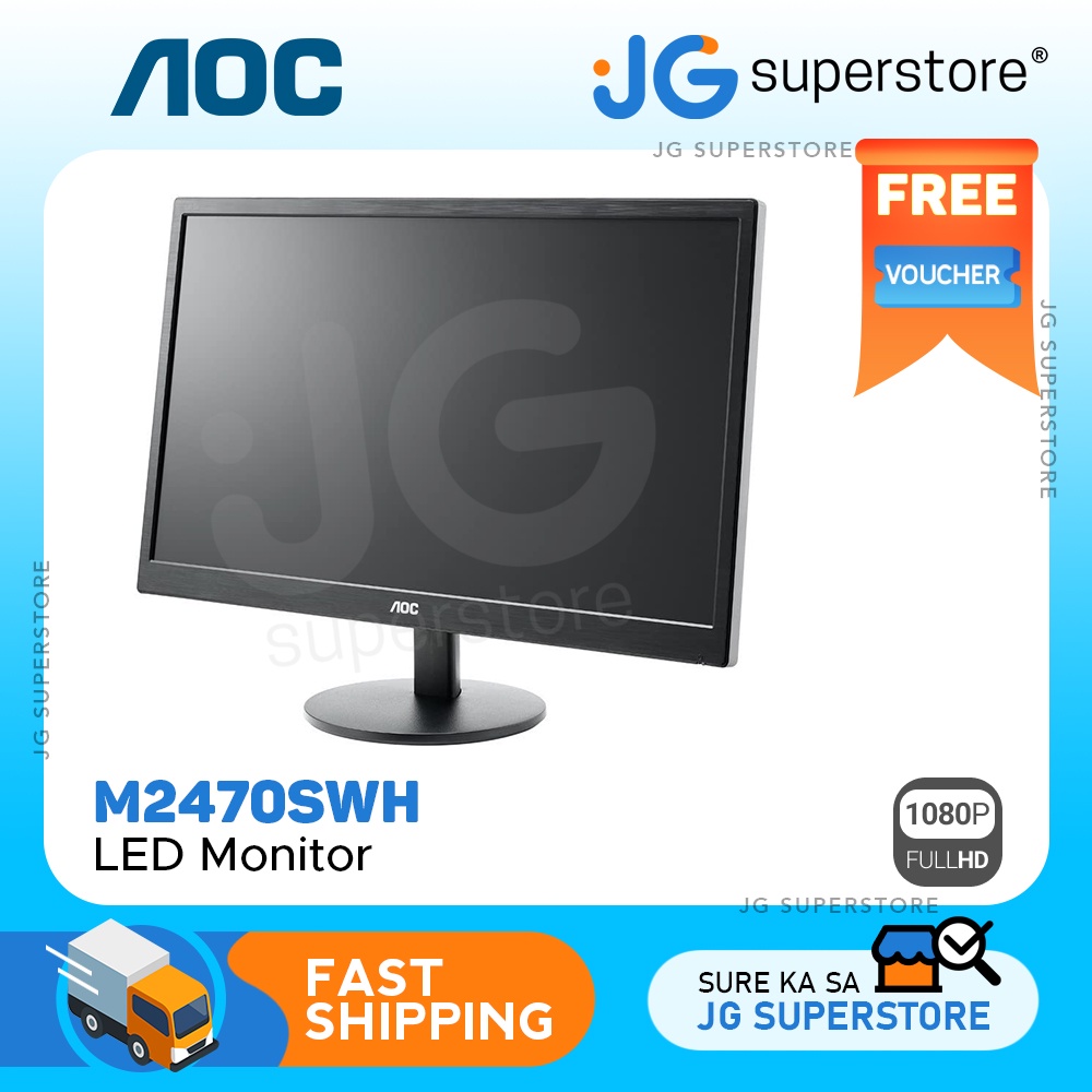 AOC 23.6in 1080p 60Hz LED Computer Monitor w/ BuiltIn Speakers HDMI