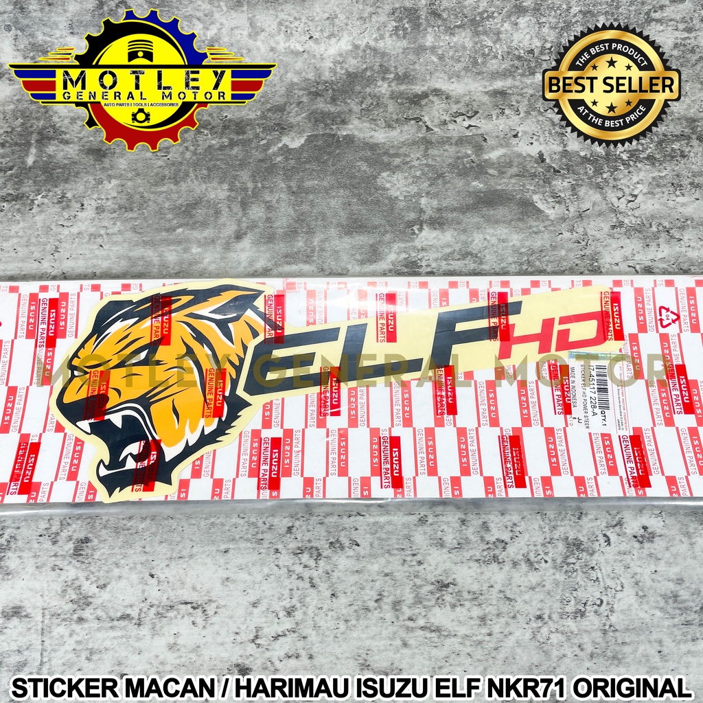 Sticker TIGER STICKER / MACAN ISUZU ELF NKR71 NKR 71 ORIGINAL | Shopee ...