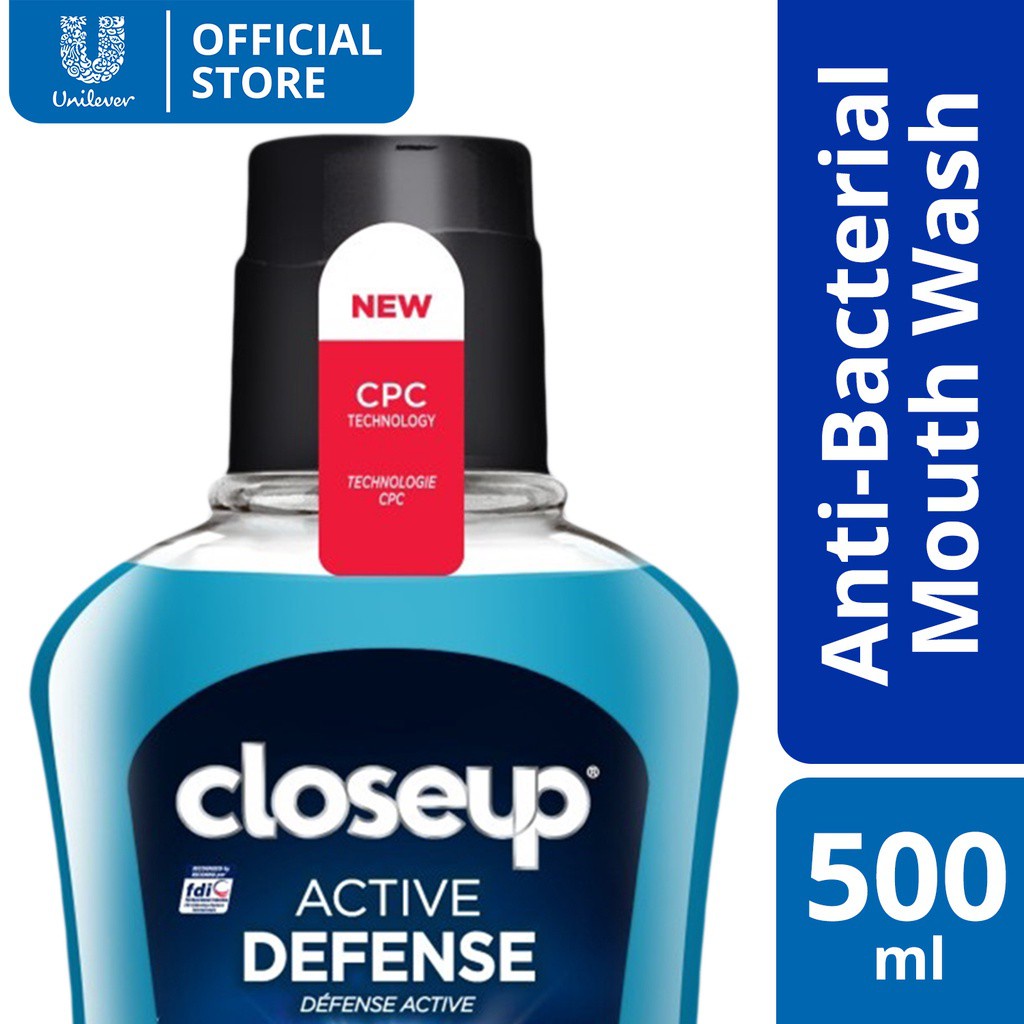 Closeup Active Defense Mouthwash 500ml Shopee Philippines