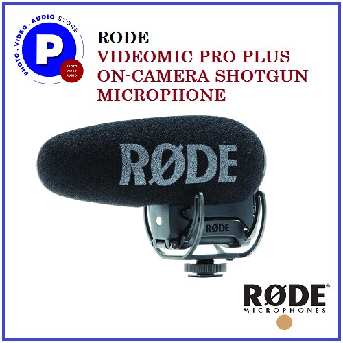 RODE VIDEOMIC PRO PLUS ONCAMERA SHOTGUN MICROPHONE (VMP+) Shopee Philippines