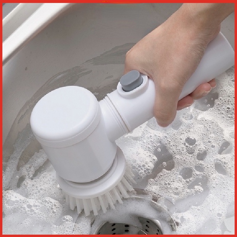 Electric Cleaning Brush With Replaceable Brush Head Quick Rechargeable ...