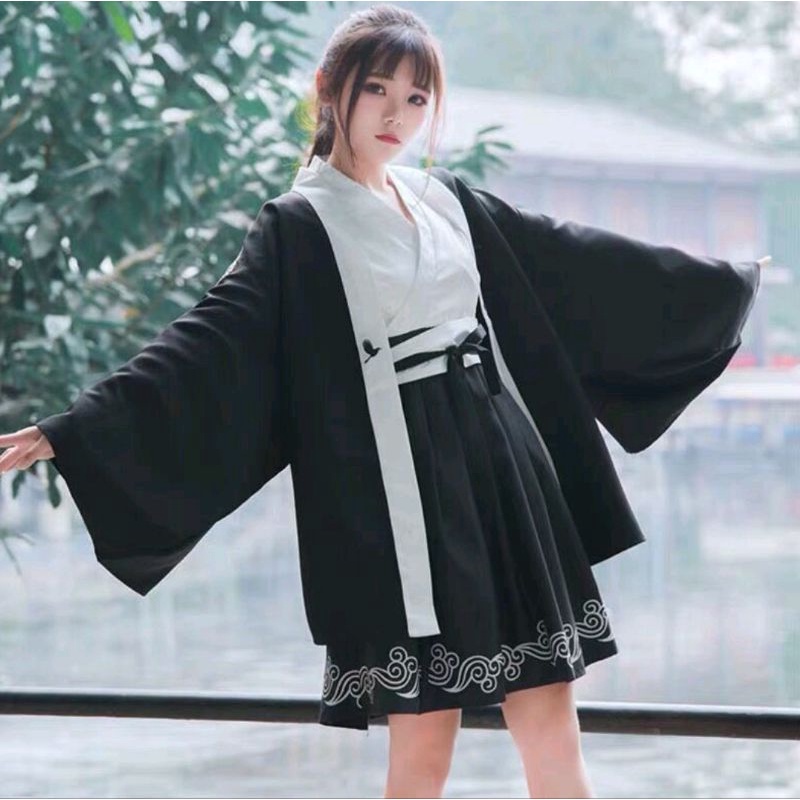 Applied Hanfu Dress Embroidered With Beautiful Work Not | Shopee ...