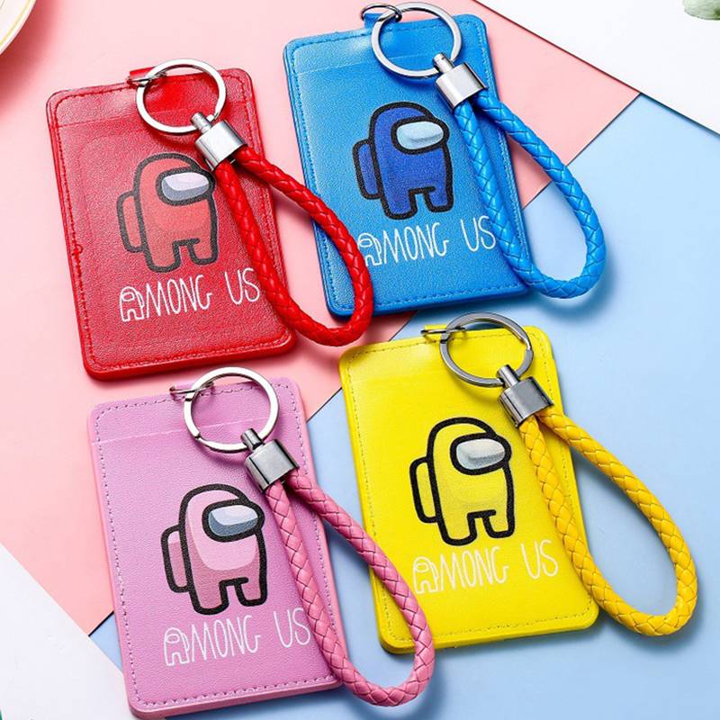 (ready Stock)among Us Game Cartoon Id Credit Bank Card Holder With 