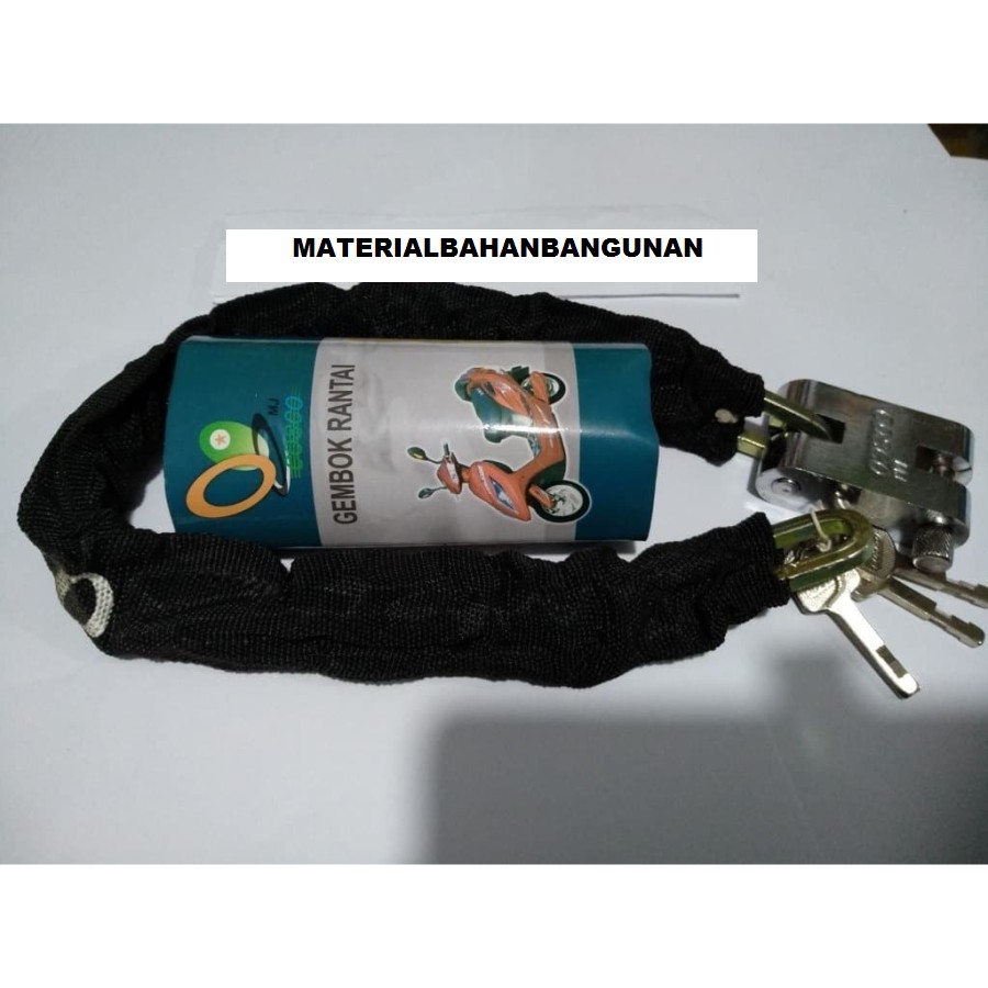 Motorcycle Tire Chain Lock 60 cm Helmet Lock Fastener Depok Chain Lock ...