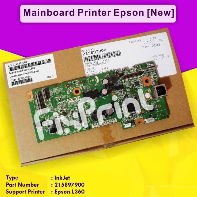 Epson L360 Board, Mainboard L360, Motherboard L360 New Original - Used ...