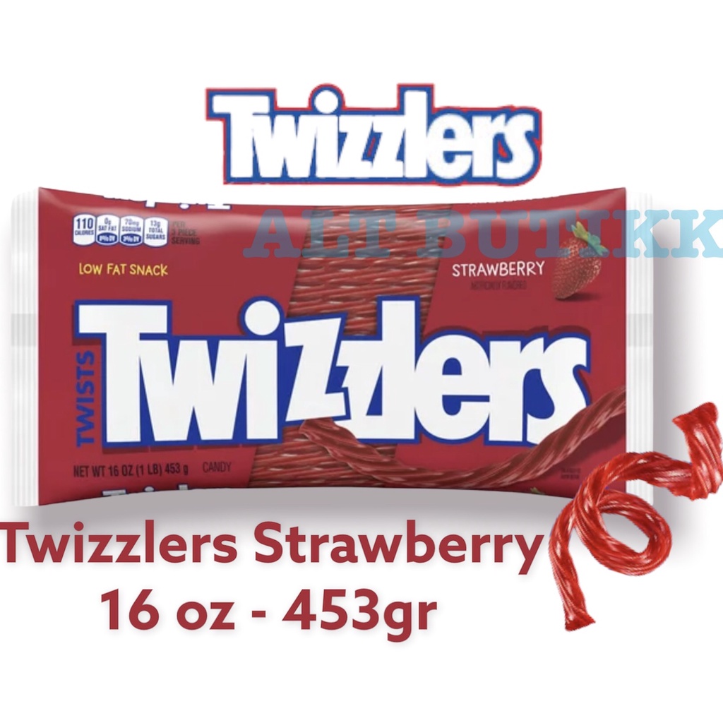 Twizzlers TWISTS STRAWBERRY CANDY 16oz | Twizzler Candy 453gr | Product ...