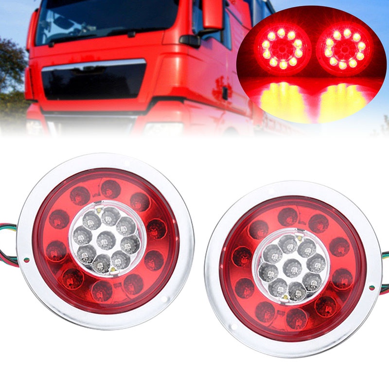 E-ARK ECE Ini LED Trailer RV Tail Lights Brake Light Turn Signal Stop Running Reverse Reflector Light For Tractor Truck - 12V 24V Universal LED Truck Cobined Rear Light, Trailer Truck Turn - Foto 5