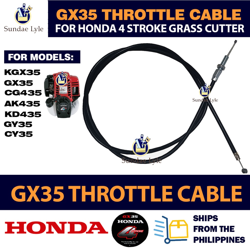 GX35 Throttle Cable for GX35 KGX35 Honda 4 stroke Grass Cutter Brush