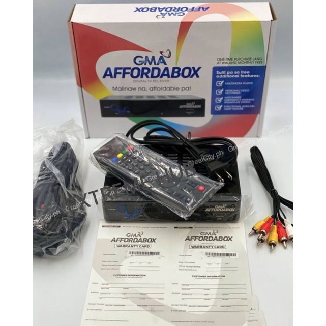 ORIGINAL GMA AFFORDABLE BOX DIGITAL TV RECIEVER | Shopee Philippines