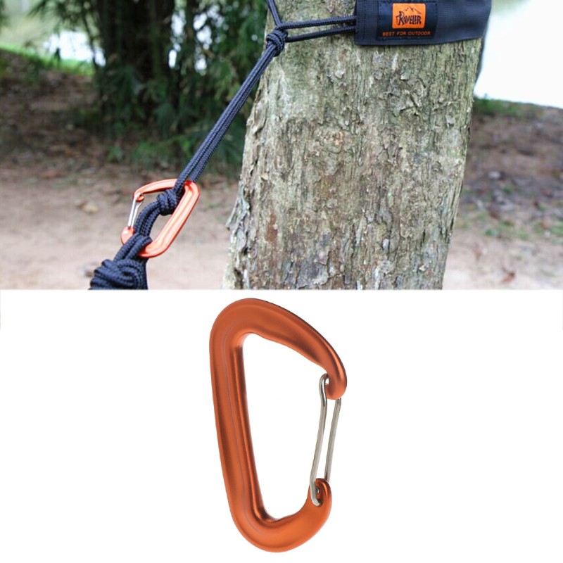 Aviation Aluminum 12KN Hammock Safety Balance Carabiner Clasp Camping