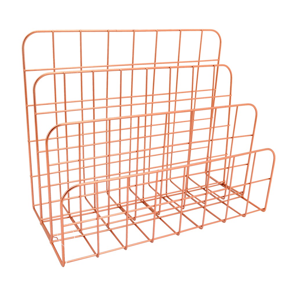 Grand Living 310 Decorative Metal Magazine Rack Organizer With 4 ... - Decorative Metal Magazine Rack