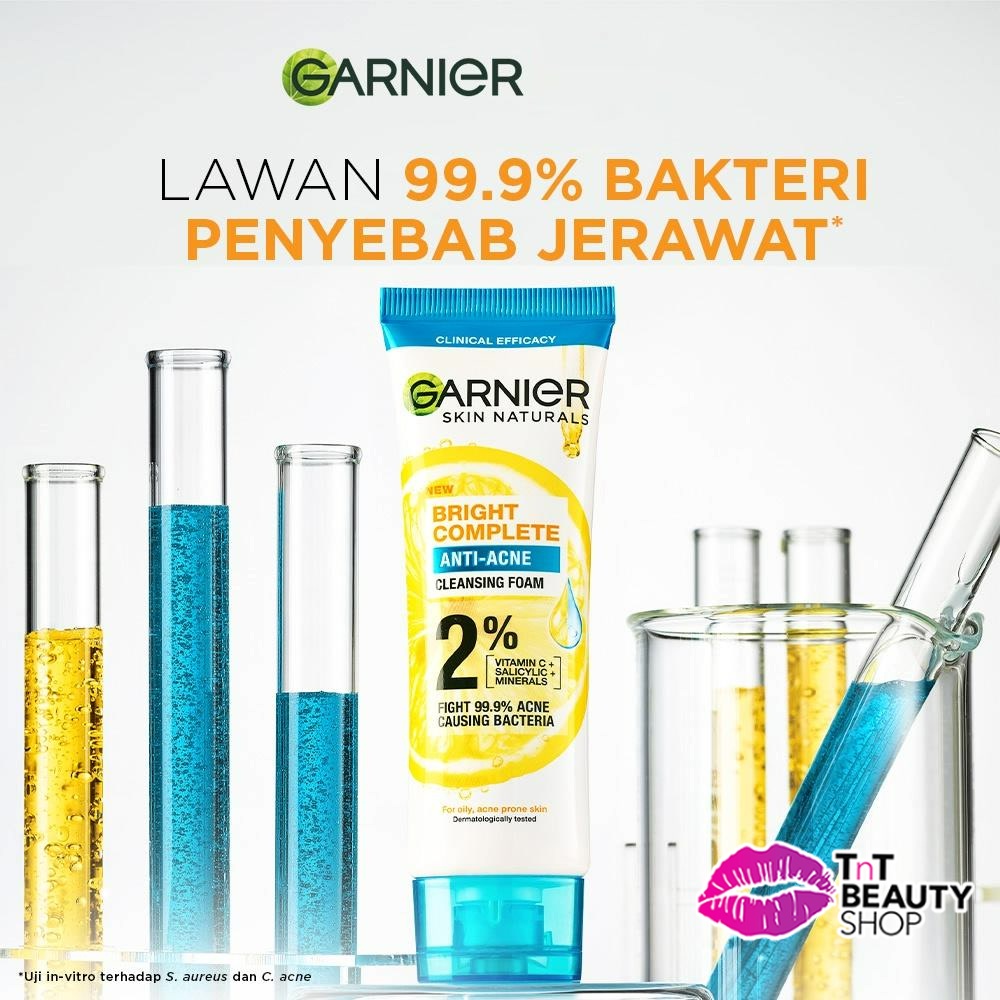 Garnier Bright Complete 3in1 Anti Acne Facial Wash Skin Care (Acne