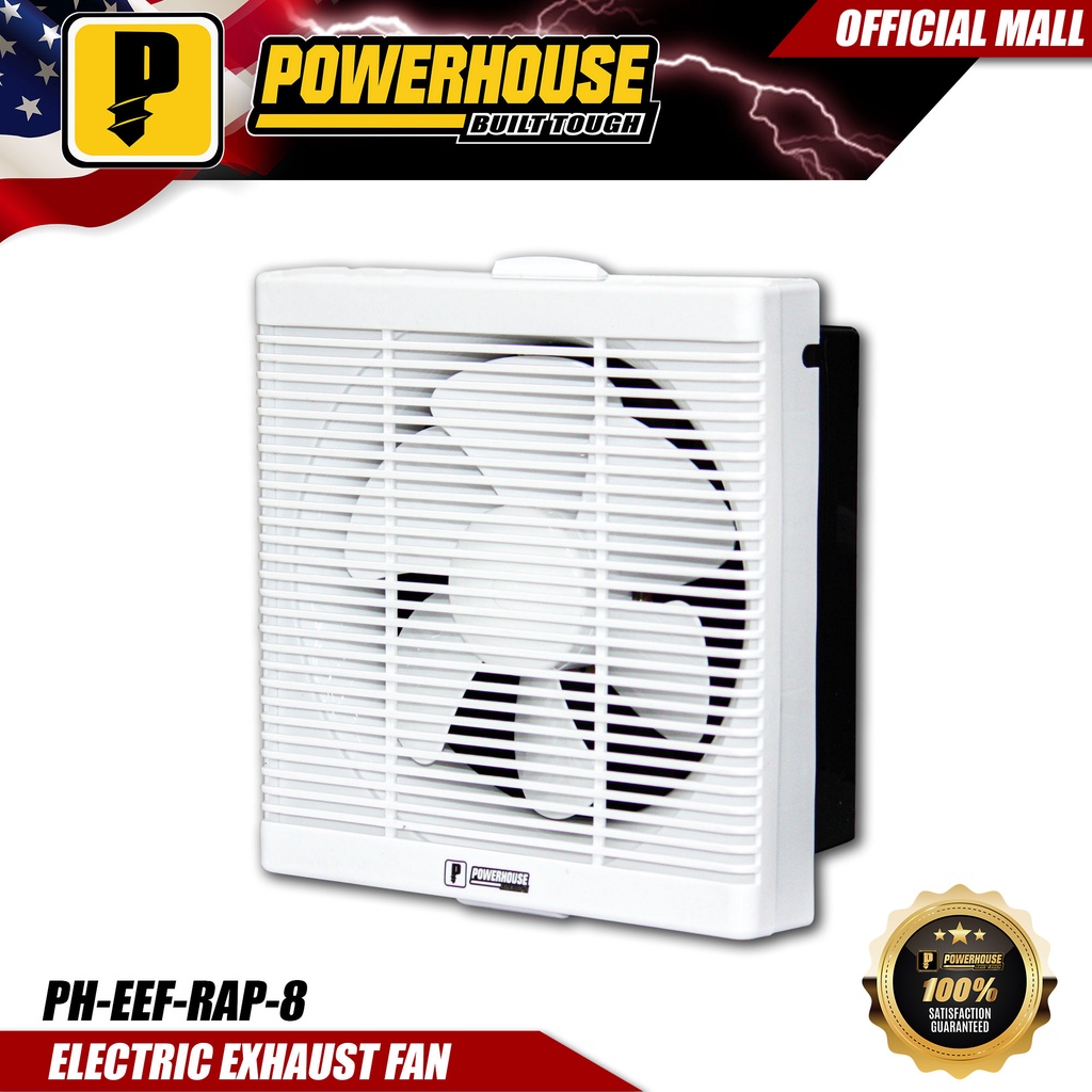 POWERHOUSE Electric Exhaust Fan Wall Mounted Rapid Series 8