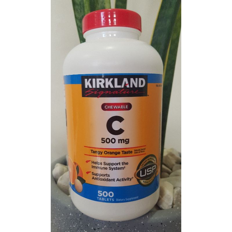 Kirkland Vitamin C Chewable 500mg (Available in 30pcs & 60pcs tablets