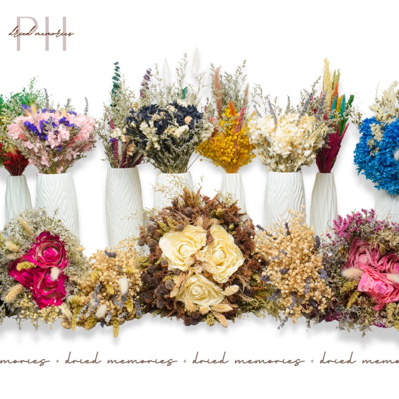 Dried Flowers Bouquet Real flower Bridal Bouquets Wedding Gift Wedding