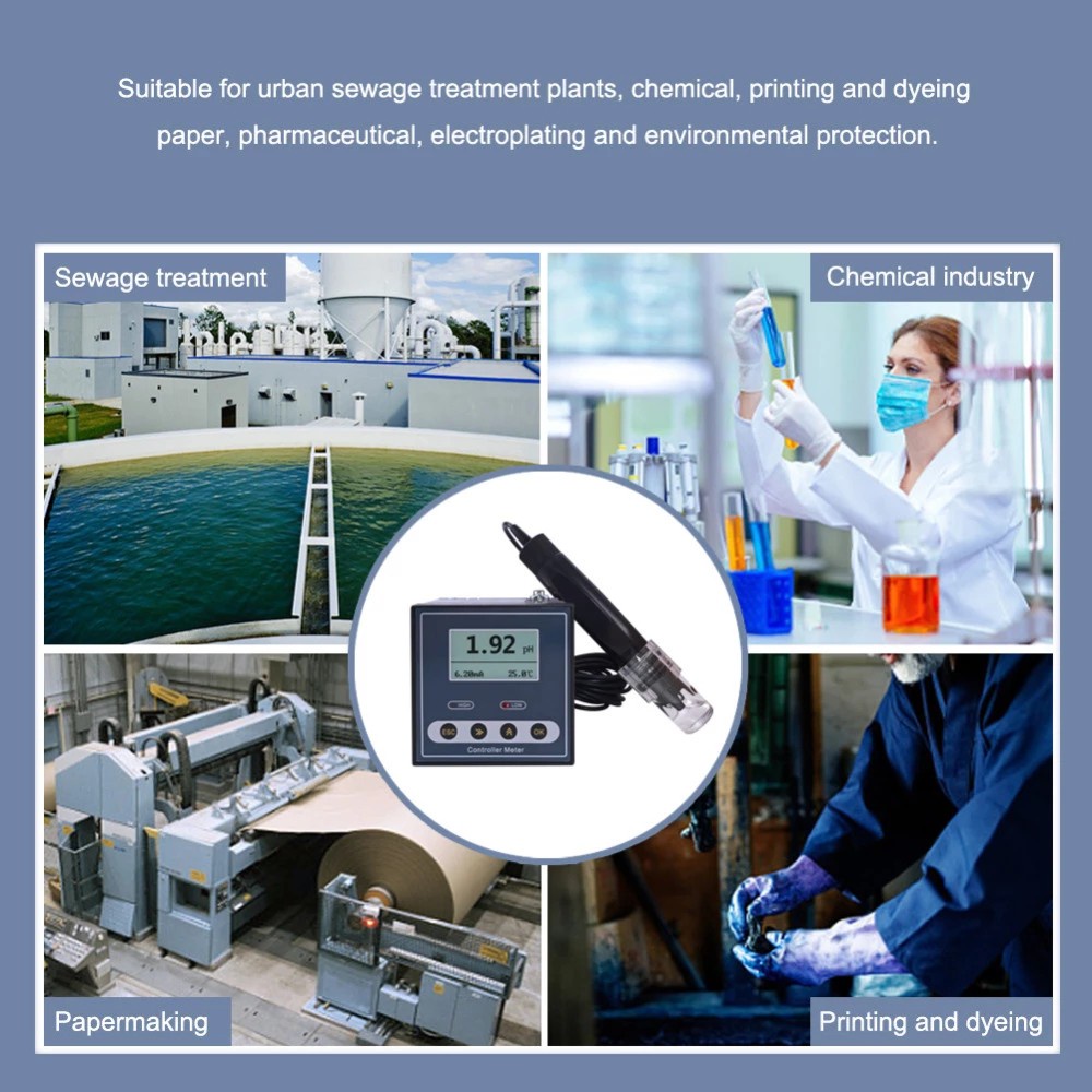 Digital Industrial Online Ph / ORP Meter Sensor Electrode Ph Probe for ...