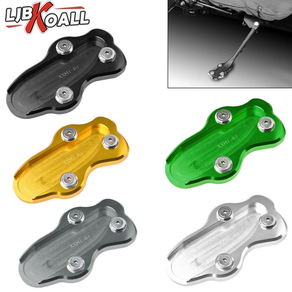 CNC Kickstand Side Stand Extension Plate For 20062016 KAWASAKI Vulcan