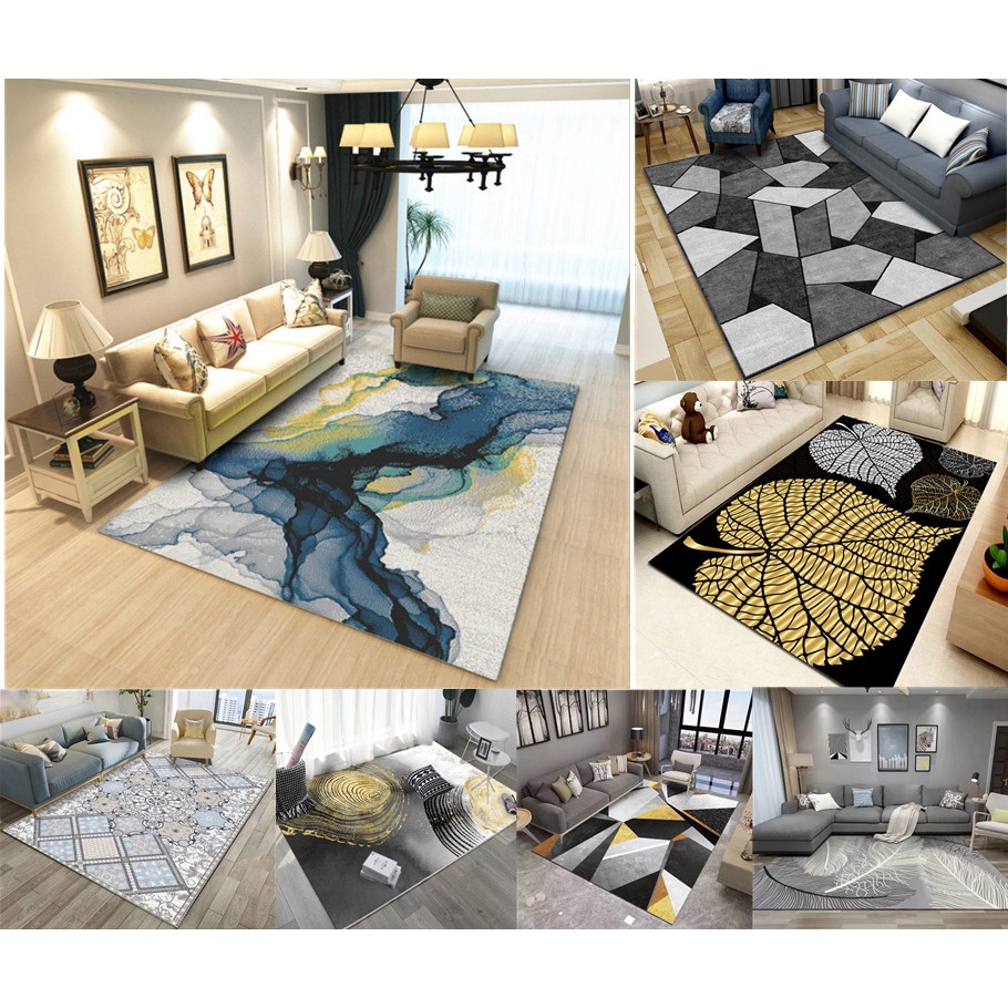150*200CM Oversized Rug Nordic Style Rug Pattern Rug Living Room ...