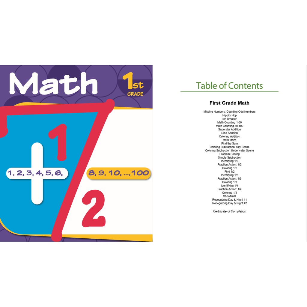Grade 1 Math Worksheets / Workbook | Shopee Philippines