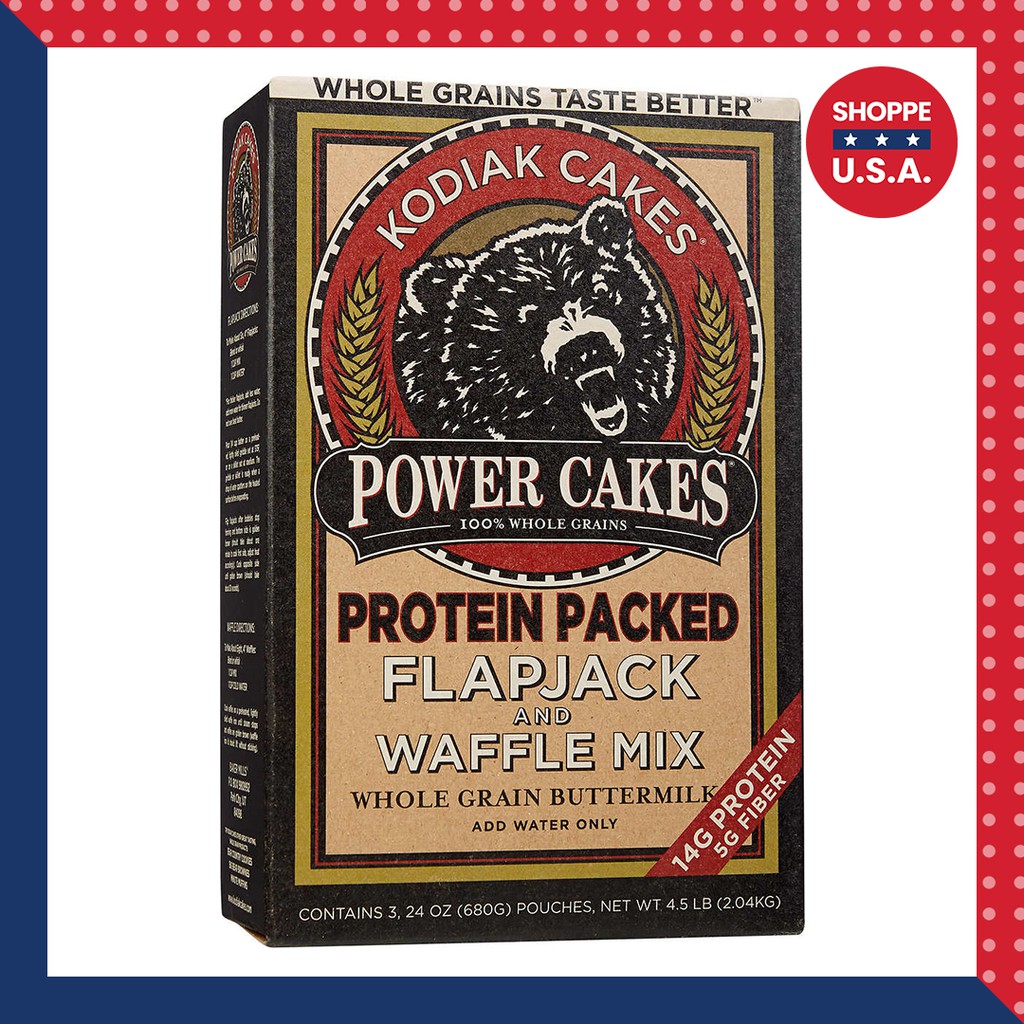 Kodiak Buttermilk Power Cakes Flapjack and Waffle Mix, (680g x 3), 2