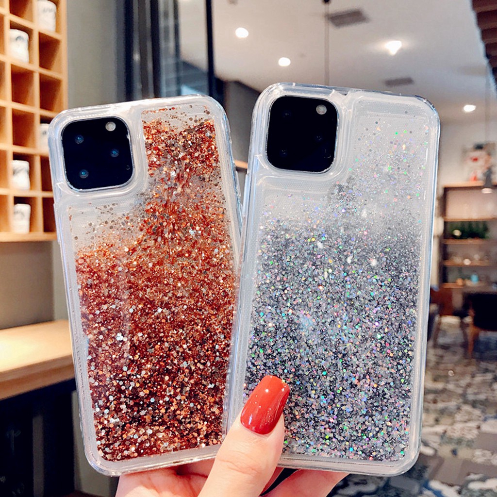 iPhone 11 Pro X XR XS MAX iPhone SE 8 7 6 6s Plus star Glitter Silicone ...