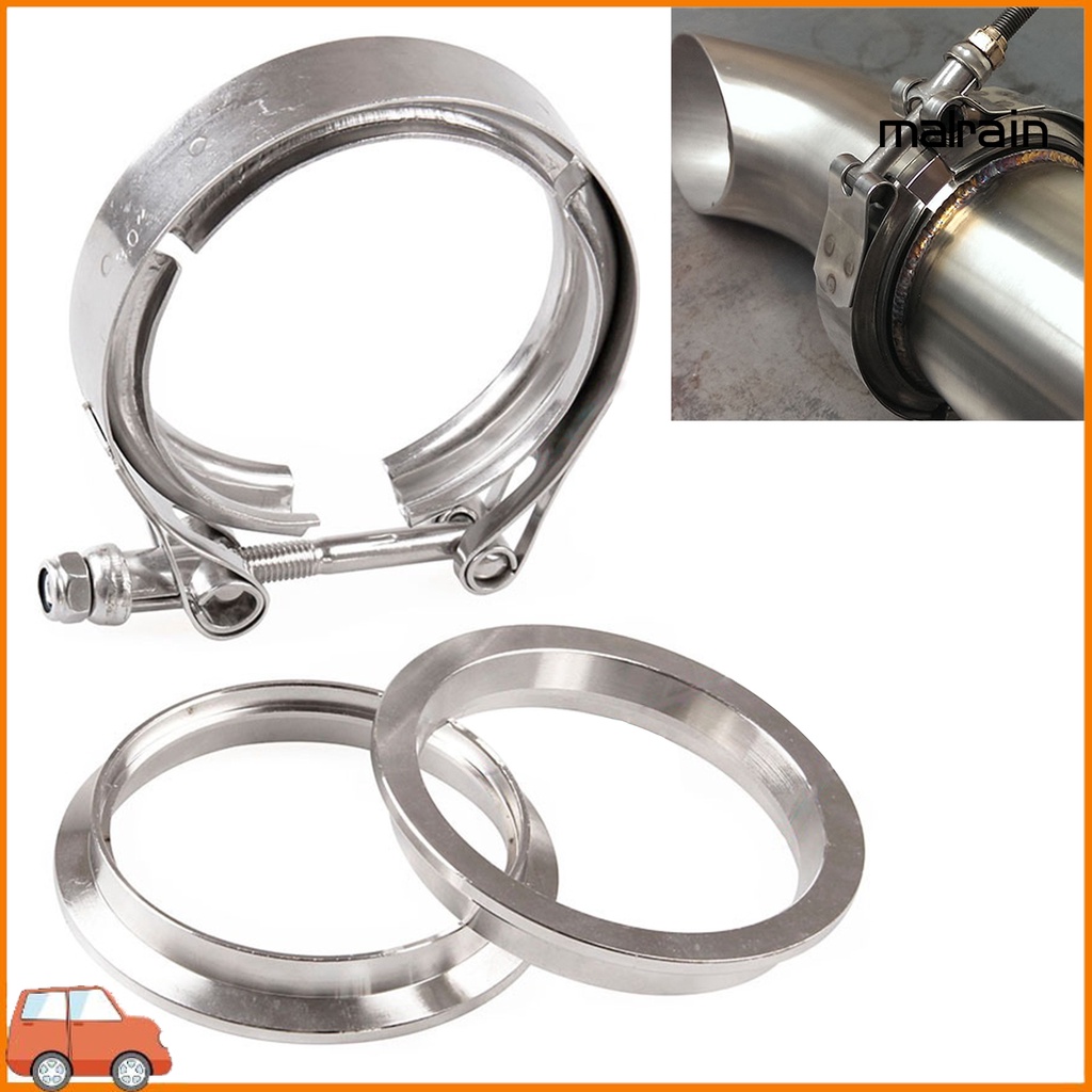3 Inch T304 Stainless Steel V-Band Clamp - For Turbo Downpipe Exhaust, Fits 3.0 Flange