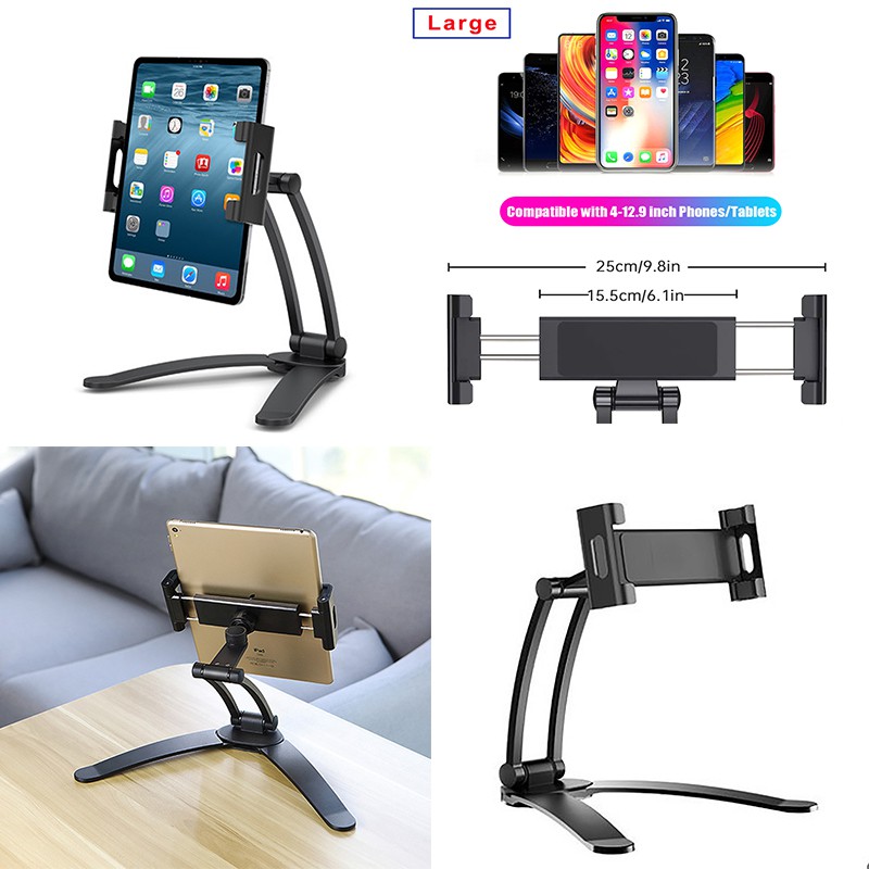 360 Rotation mobile cellphone ipad stand holder desktop Tablet Foldable ...