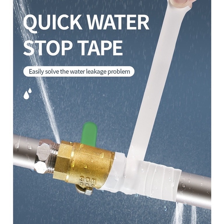 Adhesive Tape Leaky Duct Tape Water Leakage Pipe Seal Repair Tape Fiber