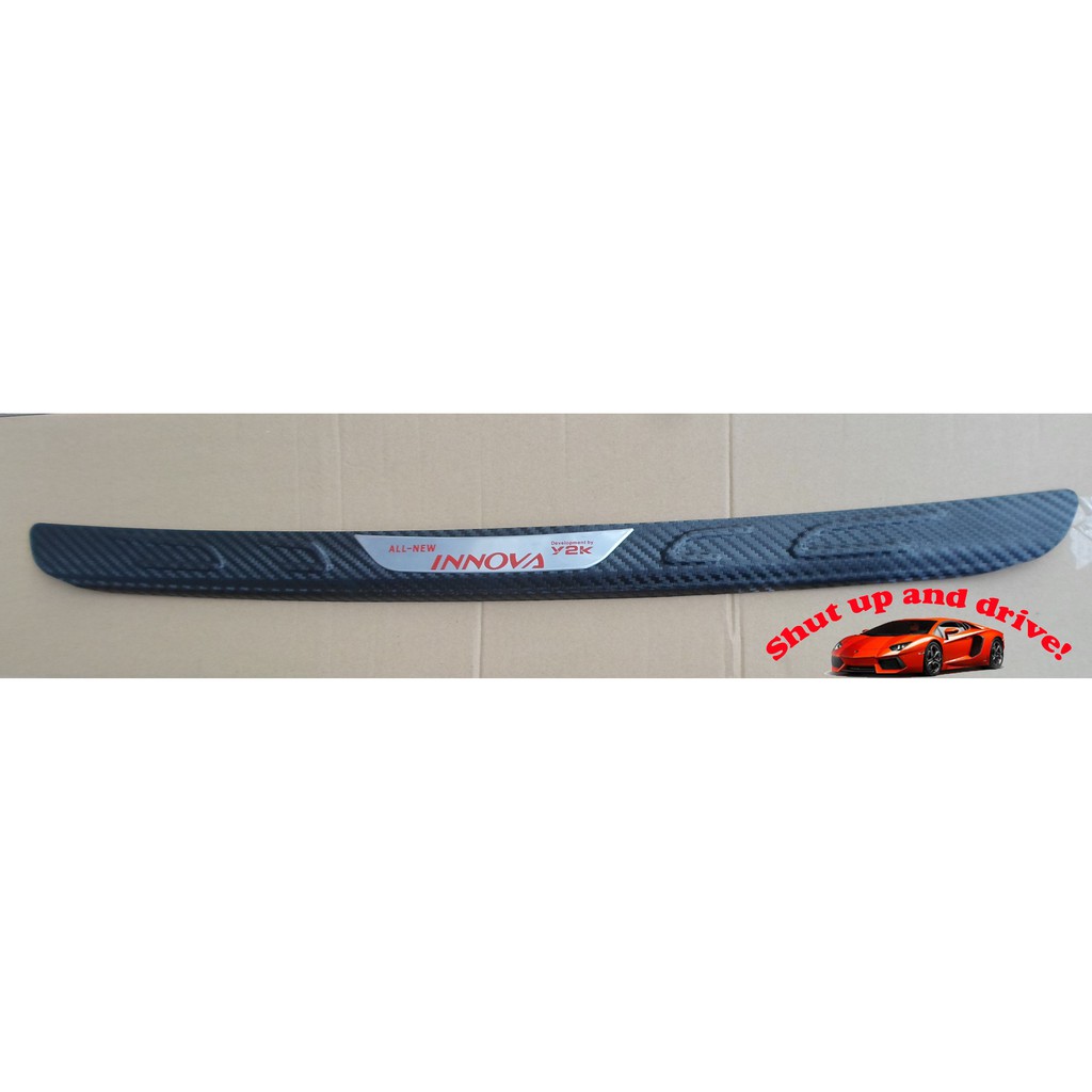 Carbon rear or Back Step Sill for Toyota Innova 2005 to 2015 | Shopee ...