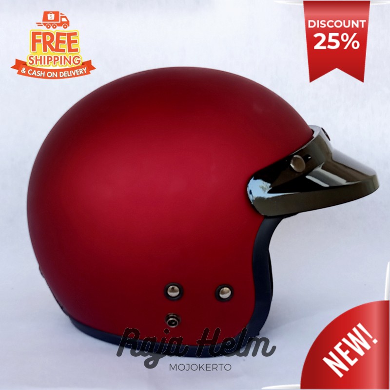 Adult Bogo Helmet Red Doff Carglos Model Free Pet Helmet Sni Ink