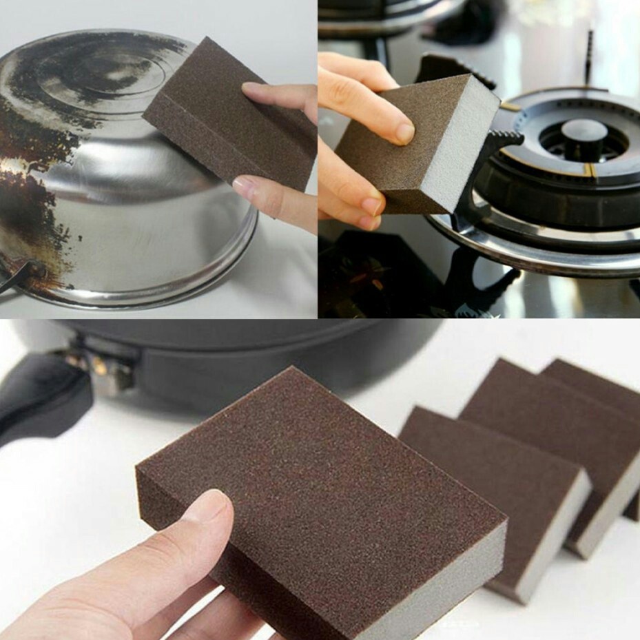 Magic Cleaning Sponge Pan Pots Scrubber Carborundum Cleaner Tools ...