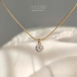 Ficcino Gold Plated Airplane Pendant Necklace With Cubic Zirconia,women's  Titanium Steel Chain, Perfect For Daily Use And Holiday Gift With Box.