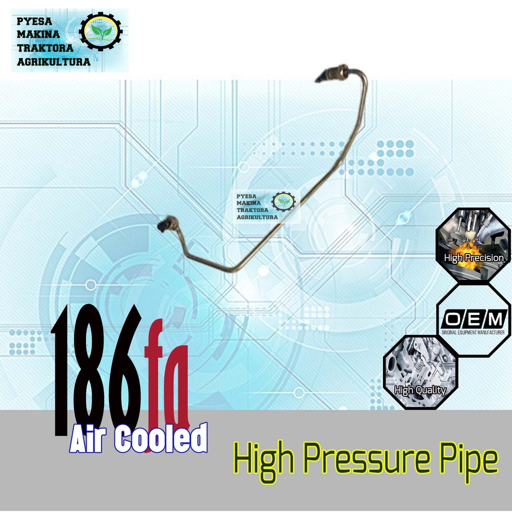 Fuel Injection Pipe 186FA 12hp by SUMOTO Air Cooled Diesel Engine