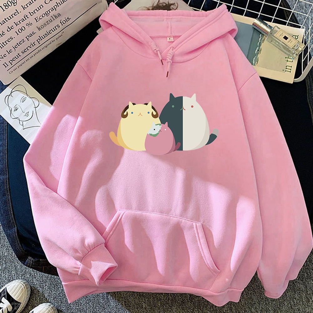 Ranboo Tubbo And Michael Cats Putih Dream Smp Kawaii Pullovers Big Size ...