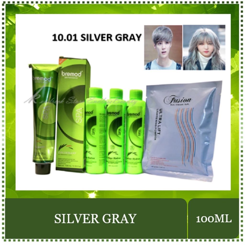 Bremod Hair Color Package (Silver Gray 10.01) Beauty Hair Care Shopee