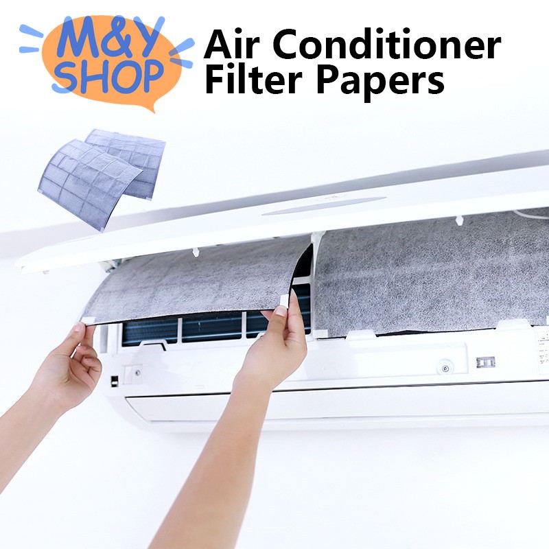 2pcs Air Conditioner Filter Papers Wind Outlet Dustproof Protection ...