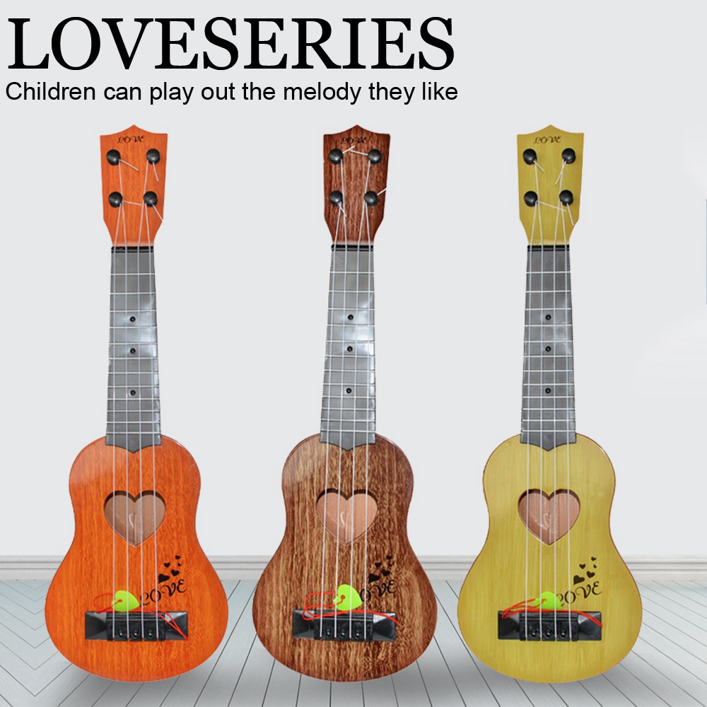 Children's Ukulele Guitar Toy, Playable Beginner Instrument For