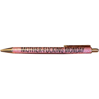 Vulgar day of the week glitter ball point pen set 1.0mm