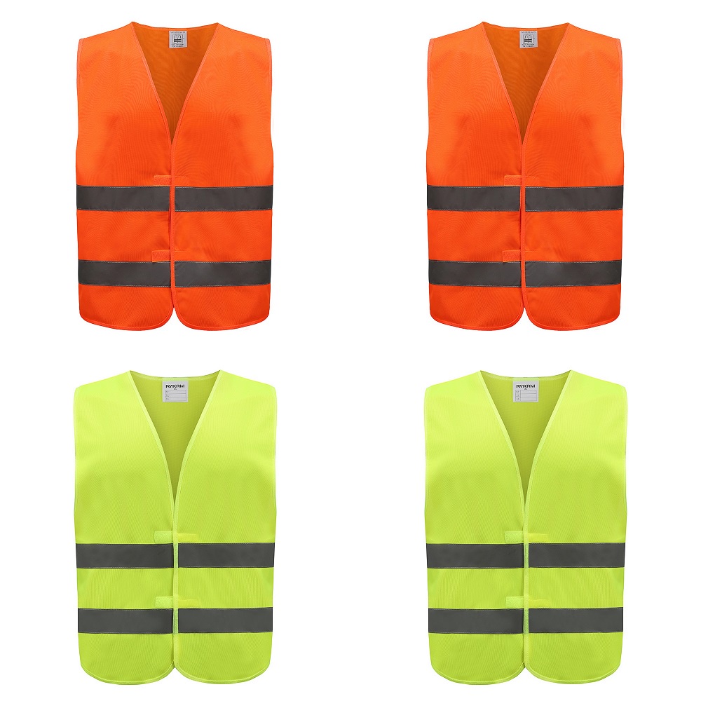 12 Colour High Visibility reflective Safety Vest personalise Custom ...