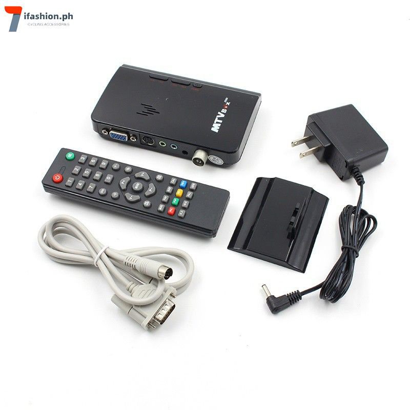 Mini LCD TV Box Digital Computer VGA AV TV Tuner Receiver A3D2 Shopee