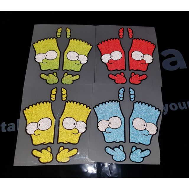 Bart Sticker Pair (F***) Design | Shopee Philippines