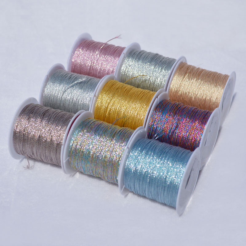 1 Roll DIY Golden Silver Strands Handmade Accessories Bracelet Thread ...