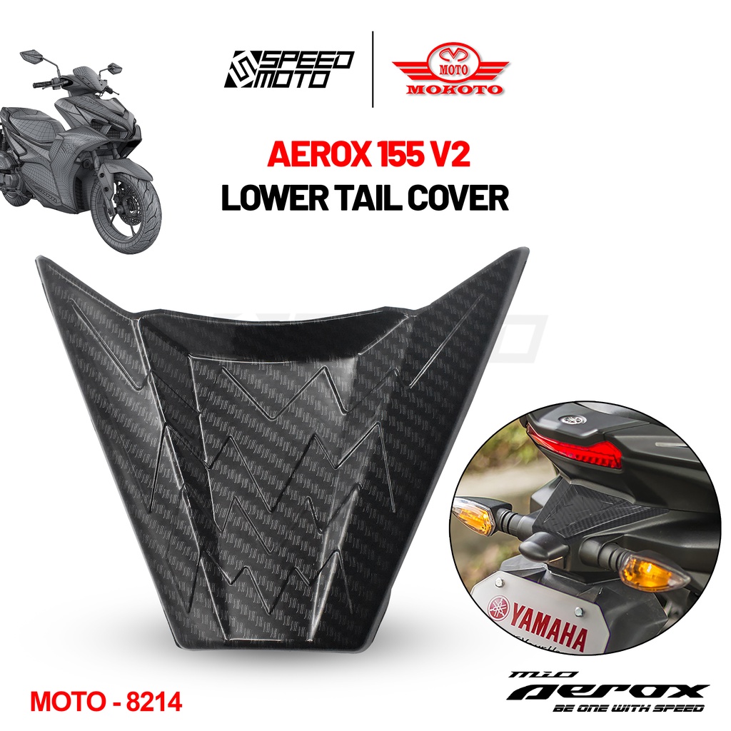 MOKOTO YAMAHA AEROX V2 LOWER TAIL COVER GARNISH REAR LOWER COVER FOR ...