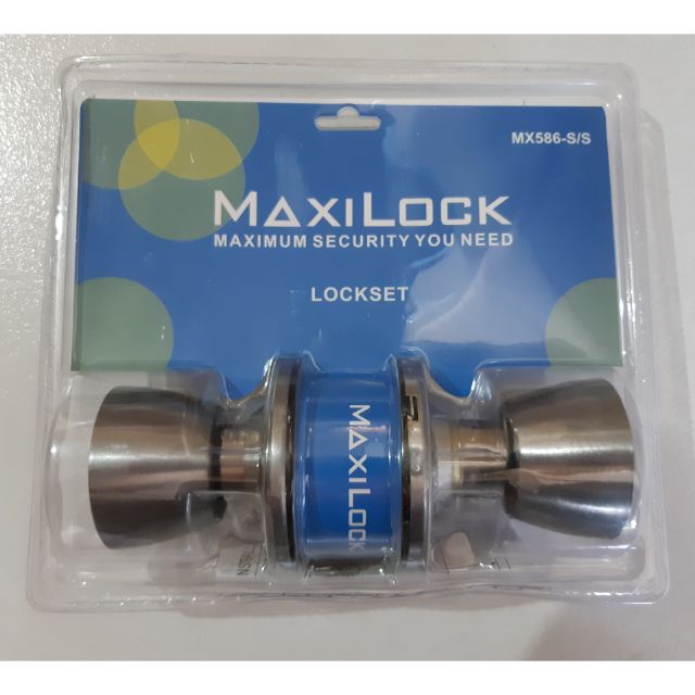 Keyless Doorknob Lockset 588 privacy bathroom NO KEY door knob Maxilock | Shopee Philippines