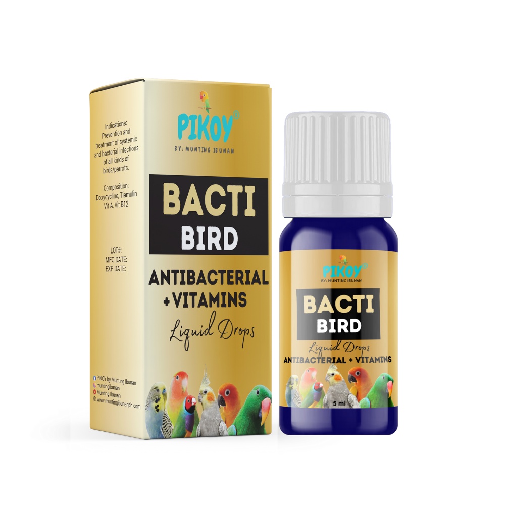 BACTI BIRD, Antibiotics With Vitamins For Birds by PIKOY by Munting