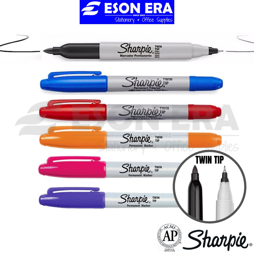 Sharpie Twin Tip Permanent Marker | Shopee Philippines