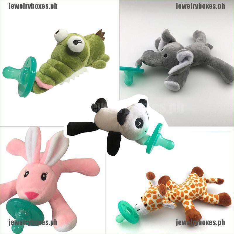 【100 Original】☍JX Fashion Baby Pacifier Silicone Pacifiers With Plush
