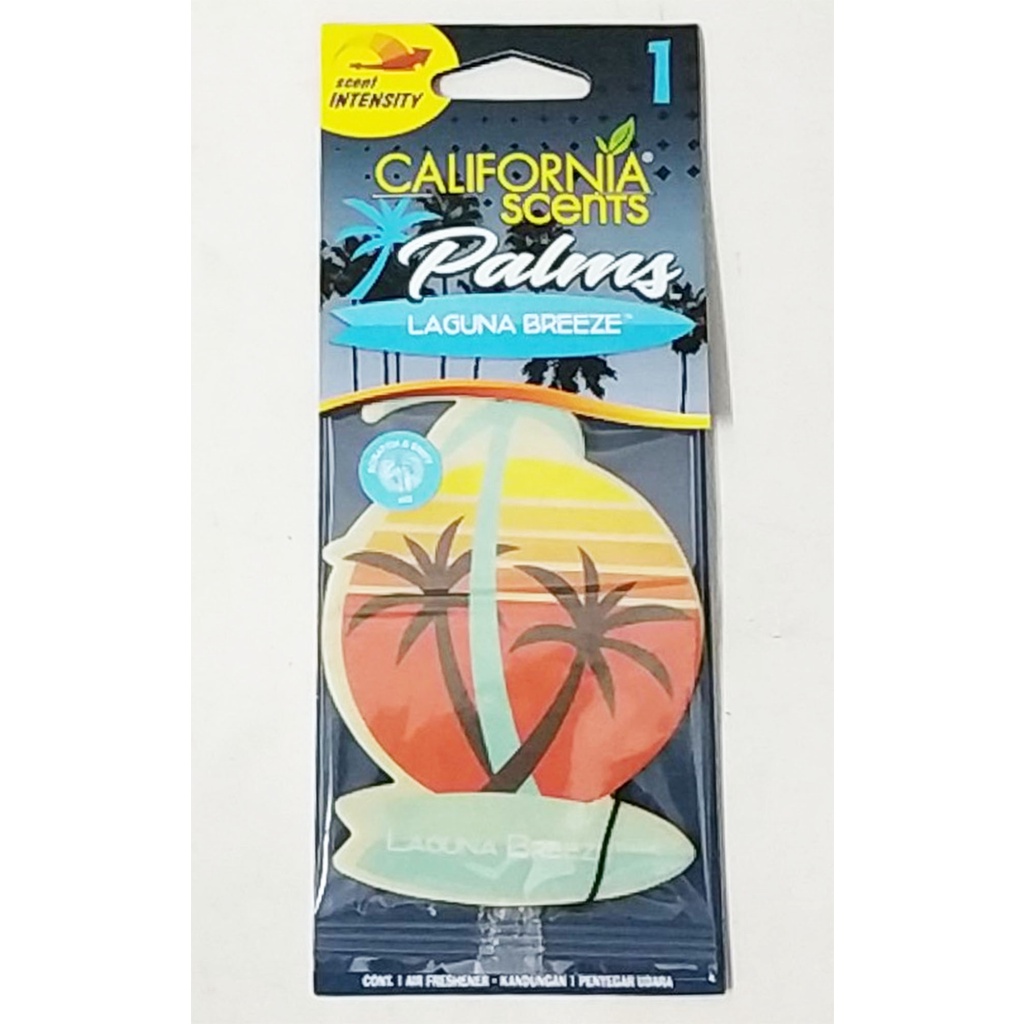 ORIGINAL CALIFORNIA SCENTS ( PALMS LAGUNA BREEZE ) SCENT INTENSITY AIR FRESHENER ( LAGUNA BREEZE