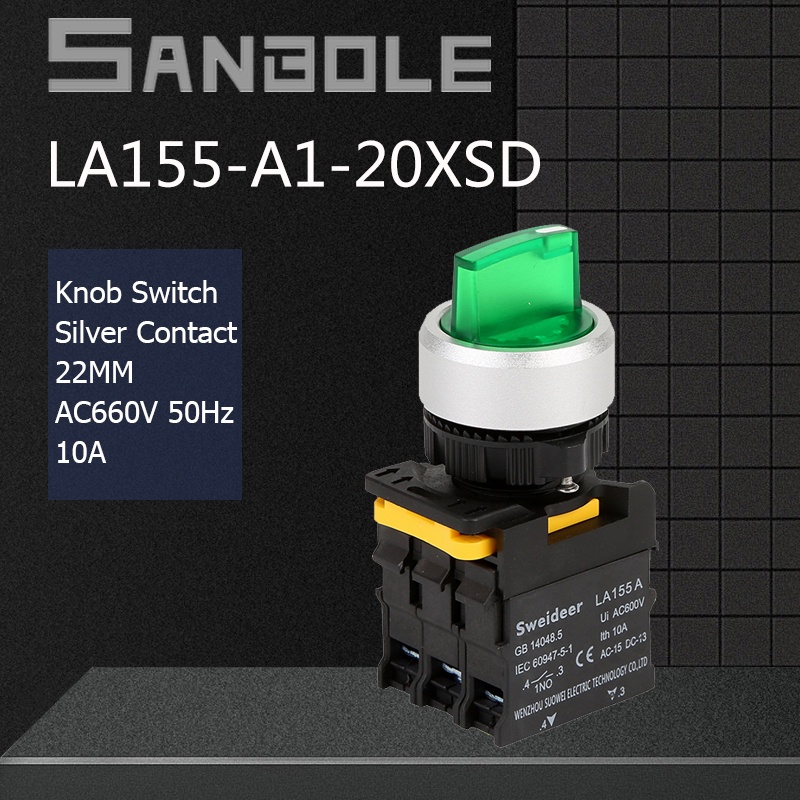 Electric fan knob CODLatching Lock 2/3 Positions Light Lamp Rotary Knob