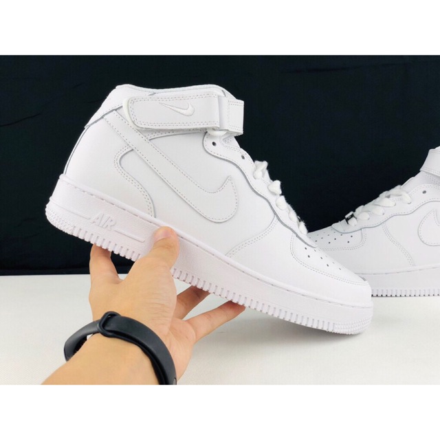 Nike white shoes high cut sale